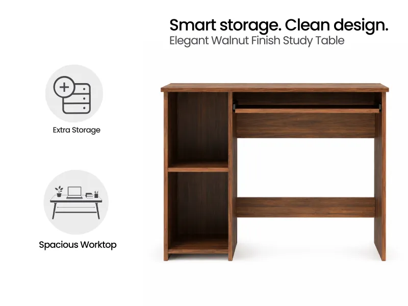 Rio Engineered Wood Study Table With Office Chair